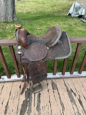 16” Circle Y Hand Made Western Horse Saddle - Image 1 of 4