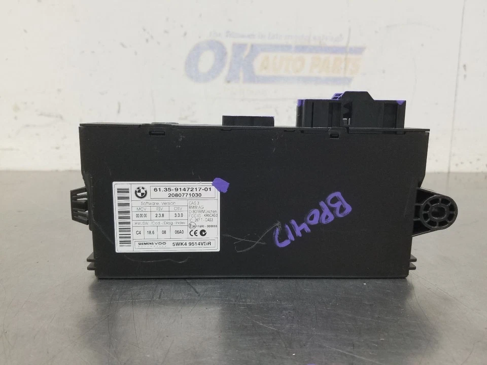 08 2008 BMW 135I CAS módulo de control de bloqueo de robo 2080771030 Foto 4 de 4