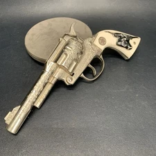 Vintage Texan Jr Toy Cap Gun Hubley 1950s Made In USA Steer Handles Lot 1