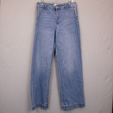 KanCan Natalie light wash high rise trouser wide leg jeans-30