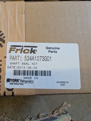 Frick Part 534A1073G01 Shaft  Seal Kit NOS 2014 Complete