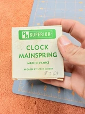 Miscellaneous Clock Parts Lot 40 Superior Mainspring 7/16 84”