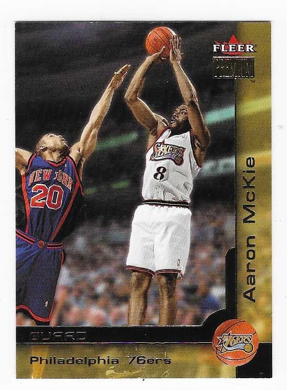 2000-01 Fleer Premium Aaron McKie Philadelphia 76ers Basketball Card #162