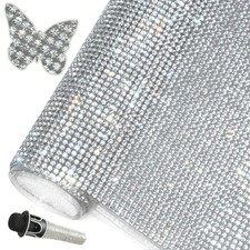 Bling Rhinestone Sticker DIY Car Decoration Stickers -Adhesive Hotfix Glitter...