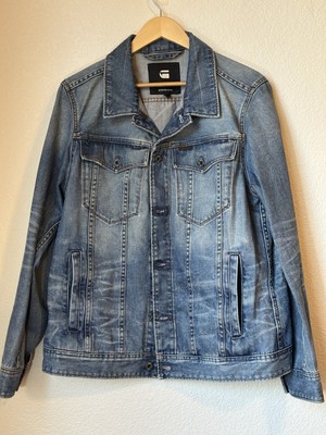 G-Star Raw 3301 Deconstructed 3D Slim Denim Jacket Size XL