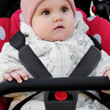 Baby Car Seat Shoulder Pads Set Soft Stroller Harness Strap Covers Cushion Black