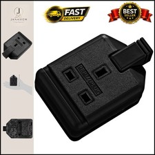 Masterplug Heavy Duty Single Socket Trailing Socket without Plug and Cable Black