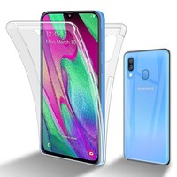 HüLle FüR Samsung Galaxy A40 Handy Case Cover Fullcover Display SchutzhüLle