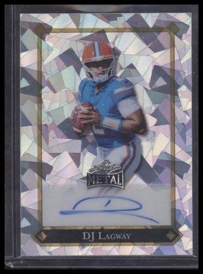 2025 Leaf Metal #92L-DJL DJ Lagway 92 Prismatic Purple Auto #/10