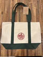 Trader Joe's - Large Classic Canvas Tote Bag - Green - Limited Edition