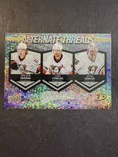 23-24 Upper Deck MVP - Alternate Threads J. Gibson, T. Zegras, Cam Fowler #AT-5