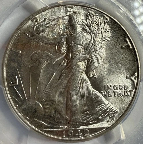 1942 Walking Liberty Half Dollar PCGS MS63 Exact Coin Imaged