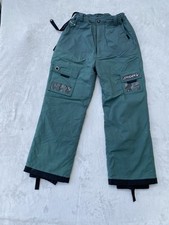 Spyder Pants Boys Youth SZ 18 Green Ski Snow Insulated Adjustable Length Winter