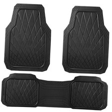 Heavy Duty Rubber Car Floor Mats, Deep Dish All Weather Car Mats All Black