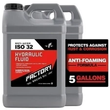 Factory Racing Oil 214801 Twin Pack Anti-Wear ISO 32 Hydraulic Fluid 5 Gallons