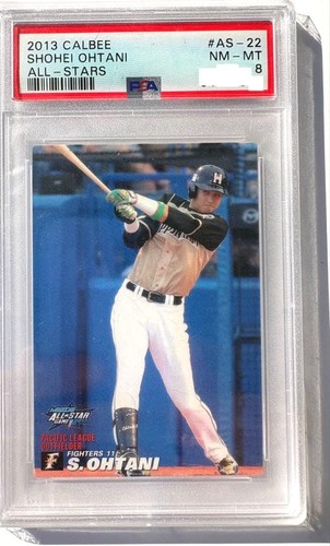 PSA 8 Shohei Ohtani 2013 Rookie Calbee AS-22 All-Star Card Nippon Ham Fighters
