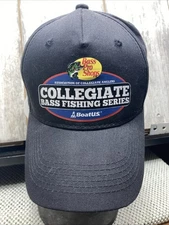 bass pro shop strap back hat cap black ranger boats bass fishing tournament