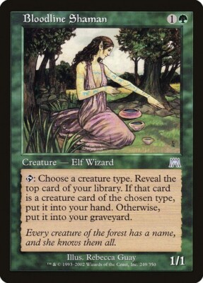 Bloodline Shaman NM/M Onslaught Green Creature Elf Magic MTG English Regular 