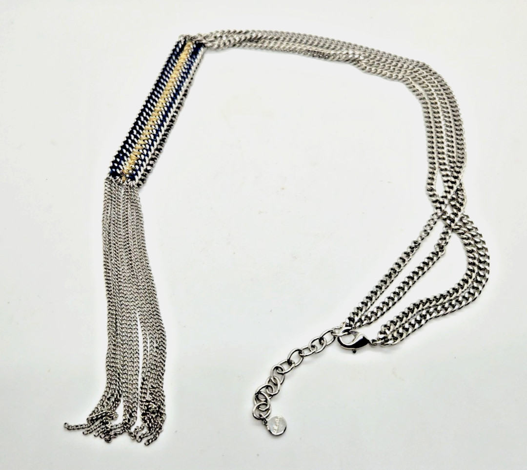 STELLA & DOT MULTI CHAIN  STATEMENT NECKLACE - image 7