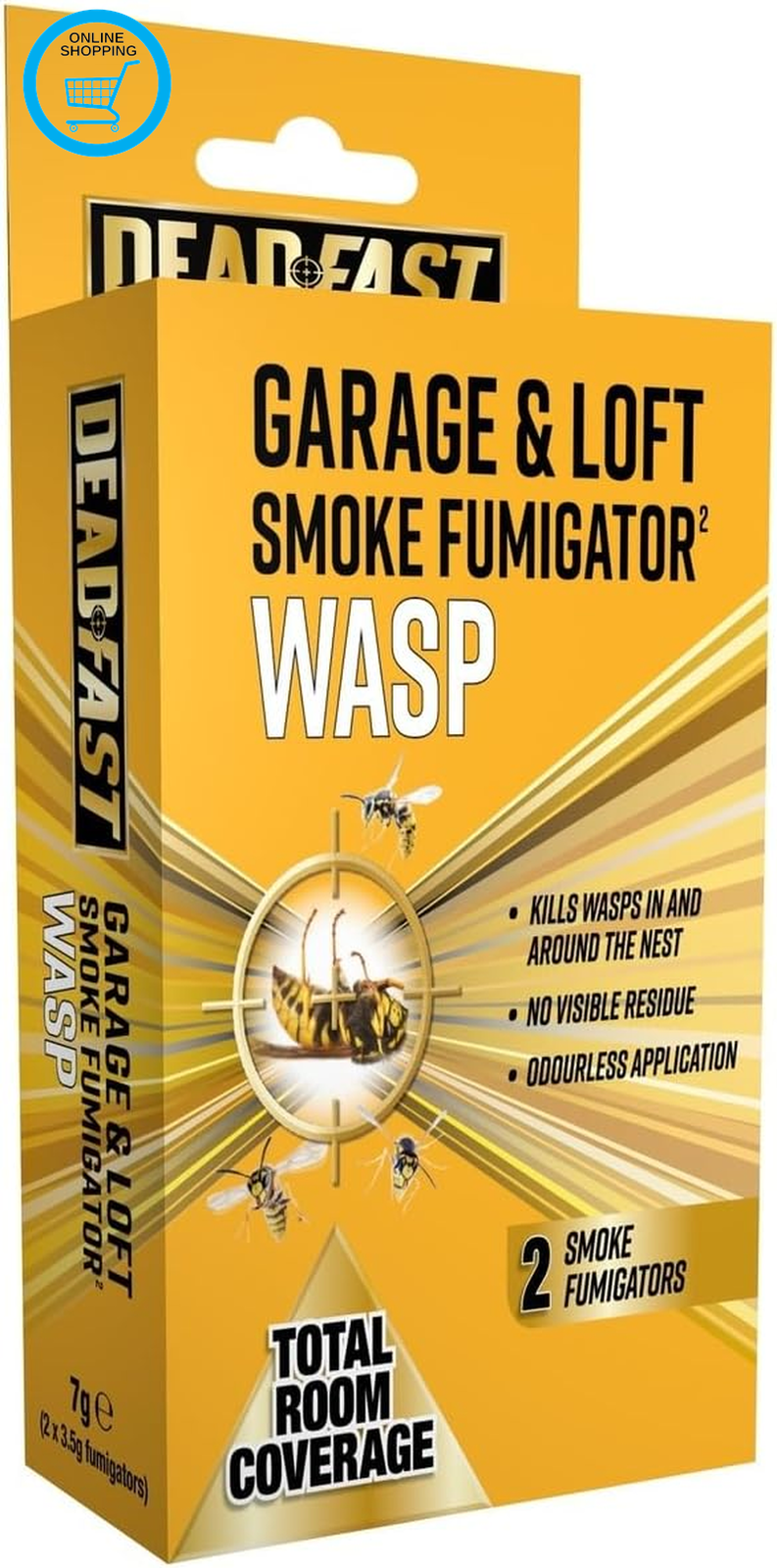 Wasp Smoke Fumigator, Fly & Wasp Flying Insect Killer Spray Advanced Formula Kil
