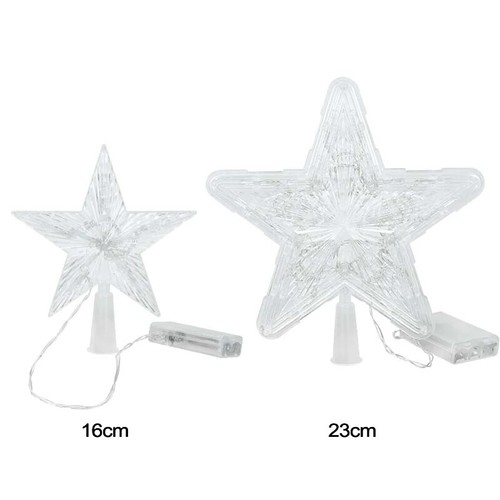 LED Light-Up Christmas Tree Star Topper - Holiday Decoration for 2024 2025 Trees - Picture 3 of 9