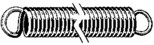 10 Heavy-Duty Extension Springs 1.438