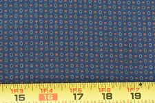 By 1/2 Yd, 38" Wide, Vintage 1940's-60's, Green Red on Navy Quilt Cotton,P3681