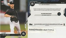 J.A. JA Happ NEW YORK YANKEES 2020 TOPPS NOW ROAD TO OPENING DAY OD-45 SP 854