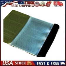 Flat Book Light for Reading in Bed at Night Clear LED Book Full Page Light