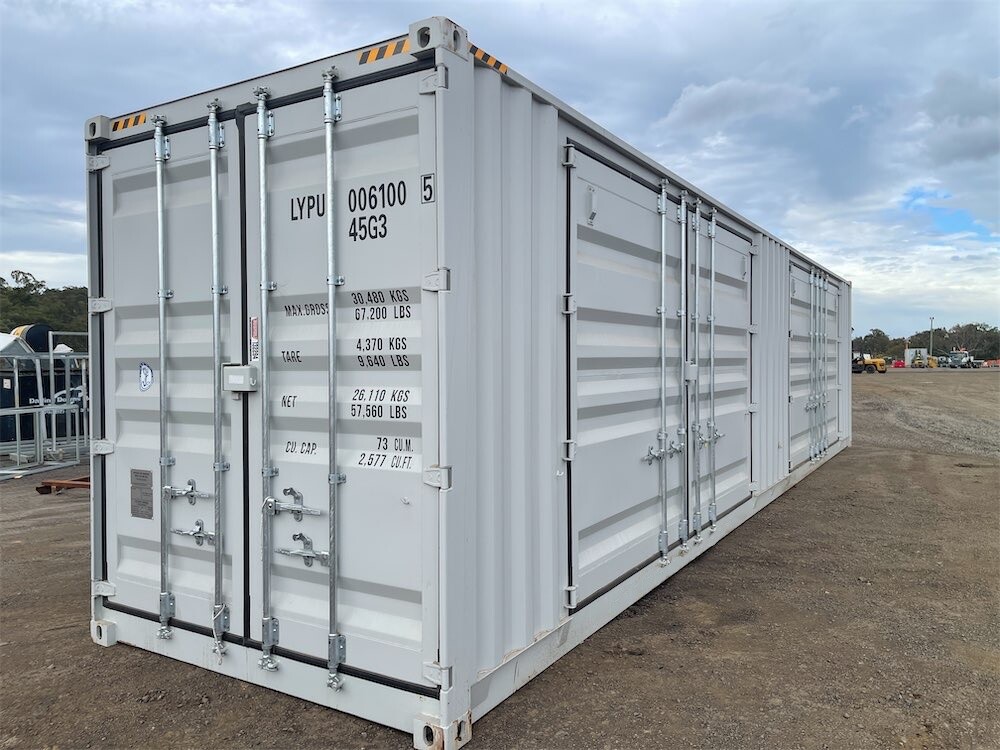 40ft High Cube Shipping Storage Container Conex w/ 2 Side Doors Free