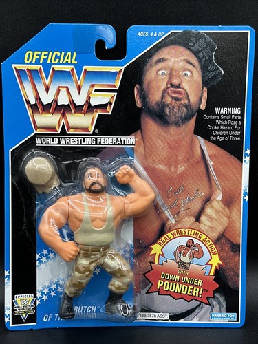 1993 Hasbro WWF BUTCH OF THE BUSHWHACKERS down und...