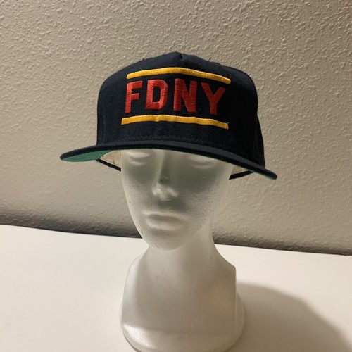 Vintage New Era NYFD Snapback Cap Hat 