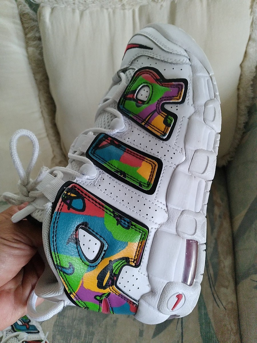 スニーカー Nike Air More Uptempo Peace, Love & Swoosh (2021) AW 21 Nike Air More Uptempo Peace Love Swoosh DM8155-100 GS 5y