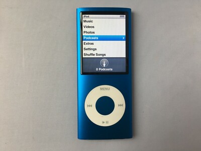 Apple iPod nano 4th Generation Blue (8GB) mint 885909258024| eBay