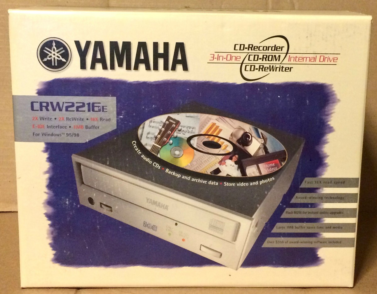 🆕 Yamaha Internal CD-RW Drive Recorder ReWriter E-IDE Win95/98 🆕 Yamaha Internal CD-RW Drive Recorder ReWriter E-IDE Win95/98
