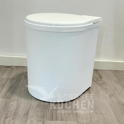 Concepto ROTA PRIMO 40 Flip 13 Liter Abfallsammler Küche Weiß Silber Schwarz - Bild 1 von 4