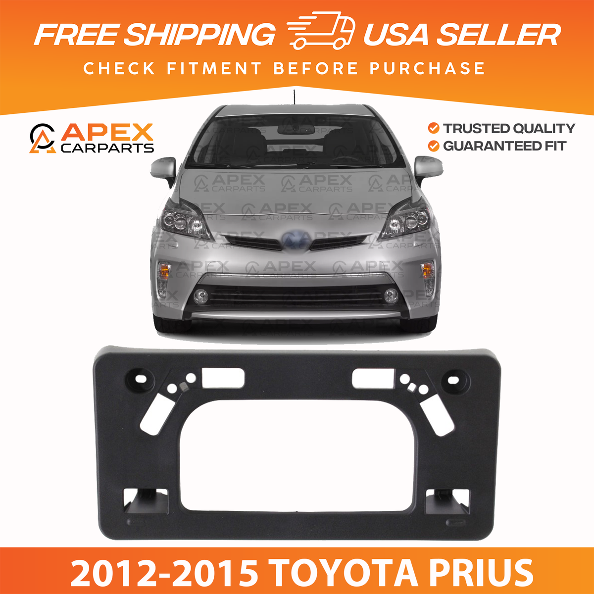 New License Plate Bracket Front For Toyota Prius Plug-In TO1068120 - Foto 2