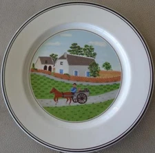 Pretty Villeroy & Boch 8.25" Porcelain Salad Plate - Design Naif - Going To Mkt