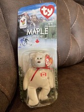 Maple The Bear -1996 McDonald's Ty Beanie Baby With Rare 1 Errors 1993/OAKBROOK