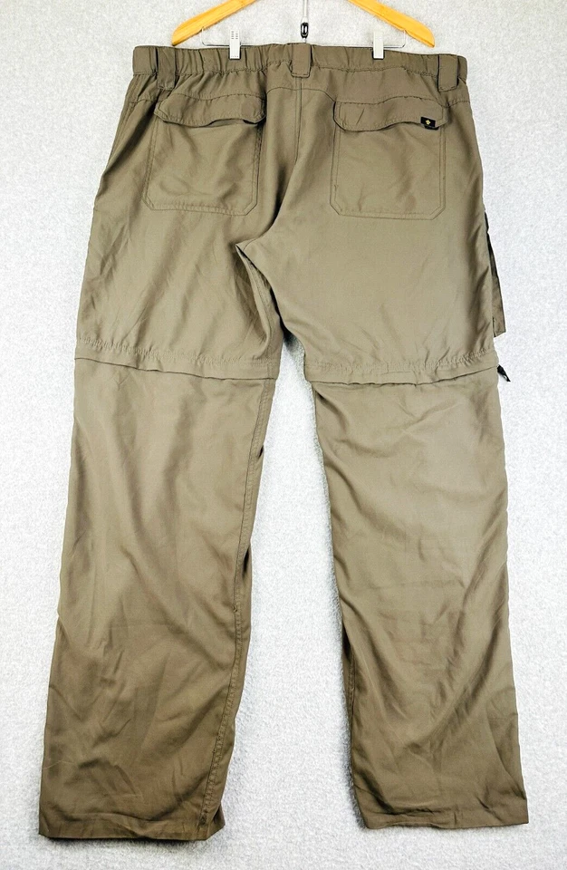 Boy Scouts Of America Convertible Pants Men XL Tan Uniform Outdoor Cargo Pockets - Image 2 of 4