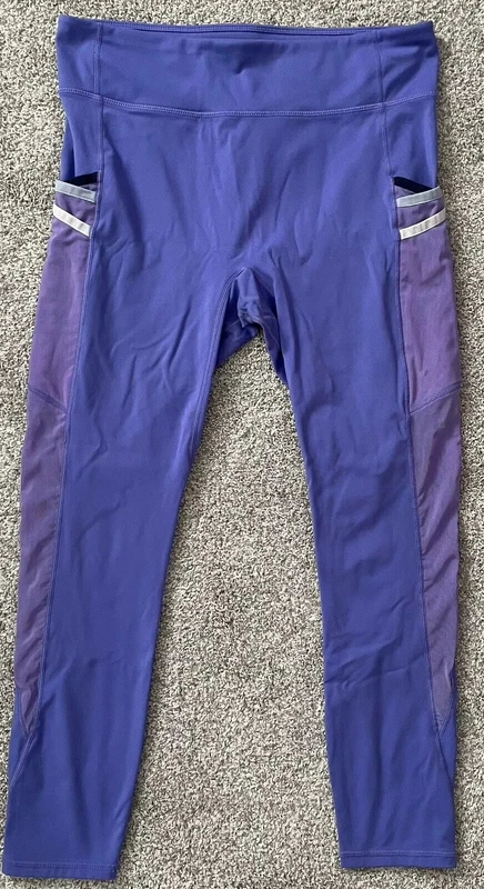fabletics motion 365 sheer cutout 7/8 leggings