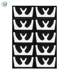 10 X DENTAL OCCLUSAL MAXILLARY CASTING FOX PLANE PLATE WHITE AUTOCLAVABLE