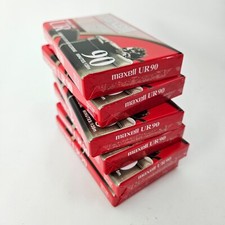 New Sealed Lot 6 Maxell UR 90 Normal Bias Audio Cassette Tapes