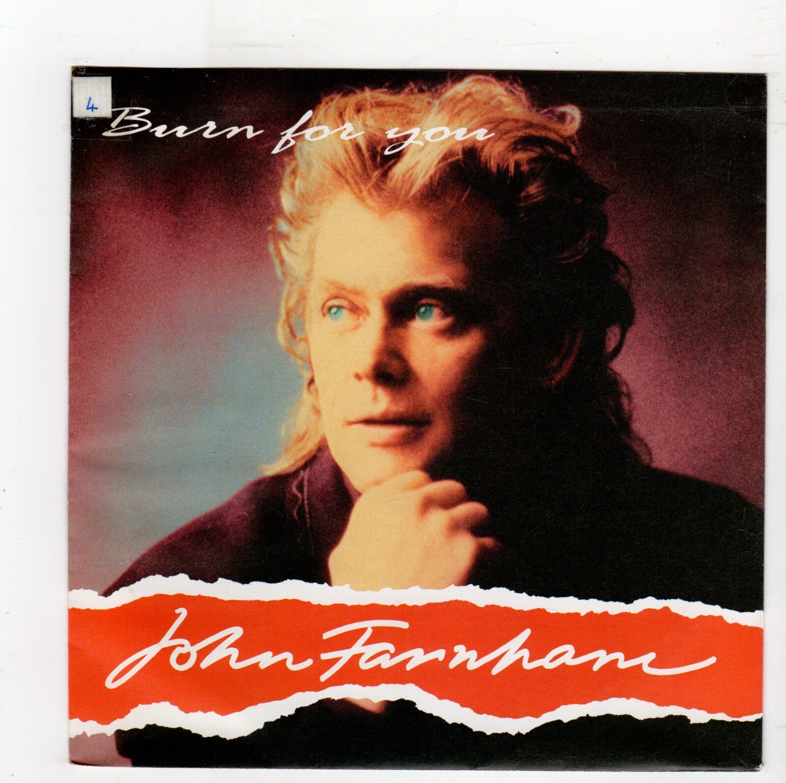 (S223) John Farnham, Burn For You - 1991 - 7 inch vinyl