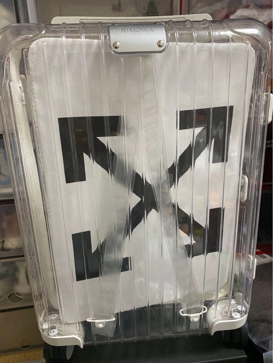 NEW Rimowa OFF-WHITE carry case bag 36L white clear See Through limited