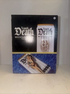 Liquid Death Mountain Water Pool Float New