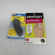 ProFoot Toe Pouches, New, One Pair, Women Size 6-10. With Heel Snugs