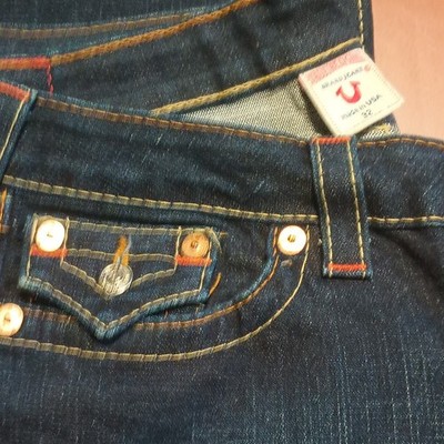 Women's True Religion Jeans Size 32 Bootcut 100% Authentic.