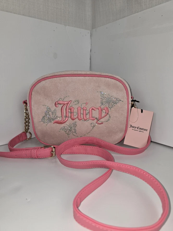 Juicy Couture Y2K Pink Logo Crossbody – Adjustable Strap, New With Tags - Image 3 of 4