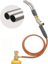 Double Heads Mapp Gas Torch Turbo with 5ft long Hose WT-10, Map Torch Turbo T...